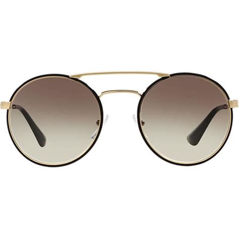 Prada™ PR 51SS 1AB0A7 54 Black/Pale Gold Sunglasses